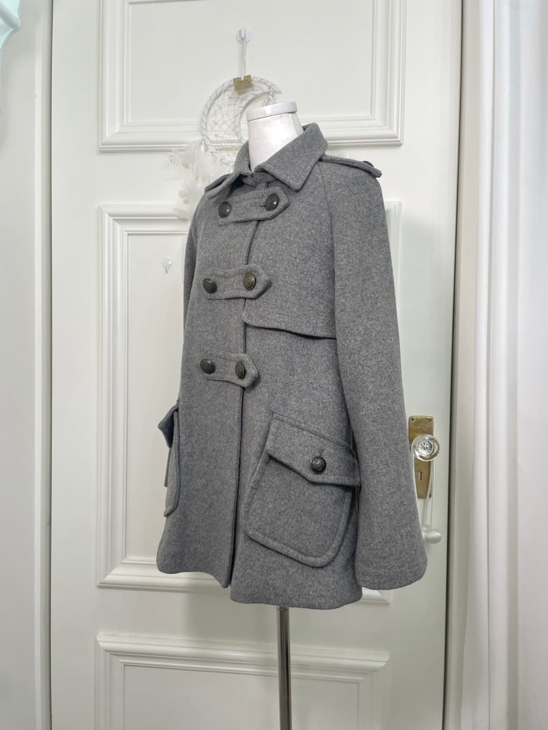 ROYAL PARTY gray button point pocket fla 상품이미지2