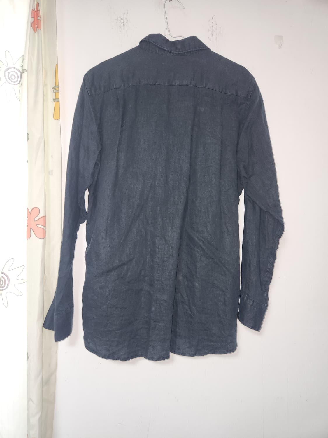 유니클로 블랙 린넨 셔츠 남방 M 상품이미지3