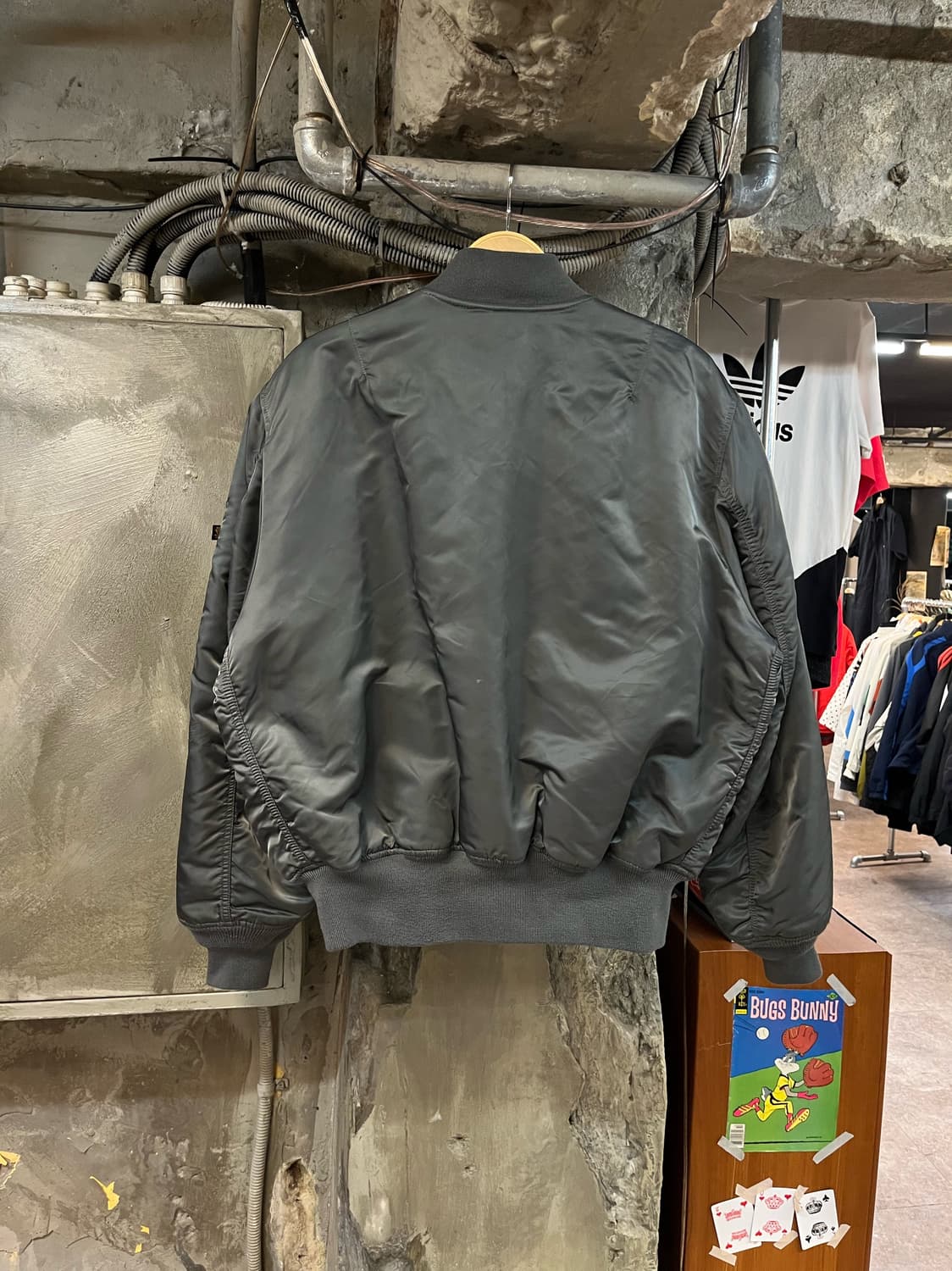 알파인더스트리 ma1 리버시블 항공점퍼 카키 XL #csz1993 상품이미지2