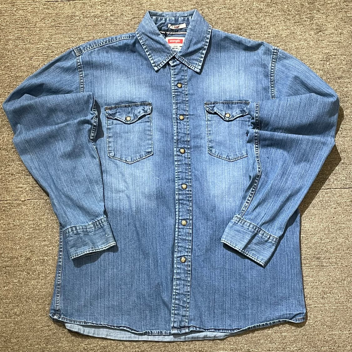 (L) Wrangler 랭글러 코튼 데님 셔츠 상품이미지3