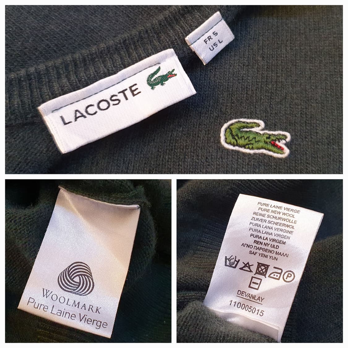 77.라코스테 브이넥니트 상품이미지6