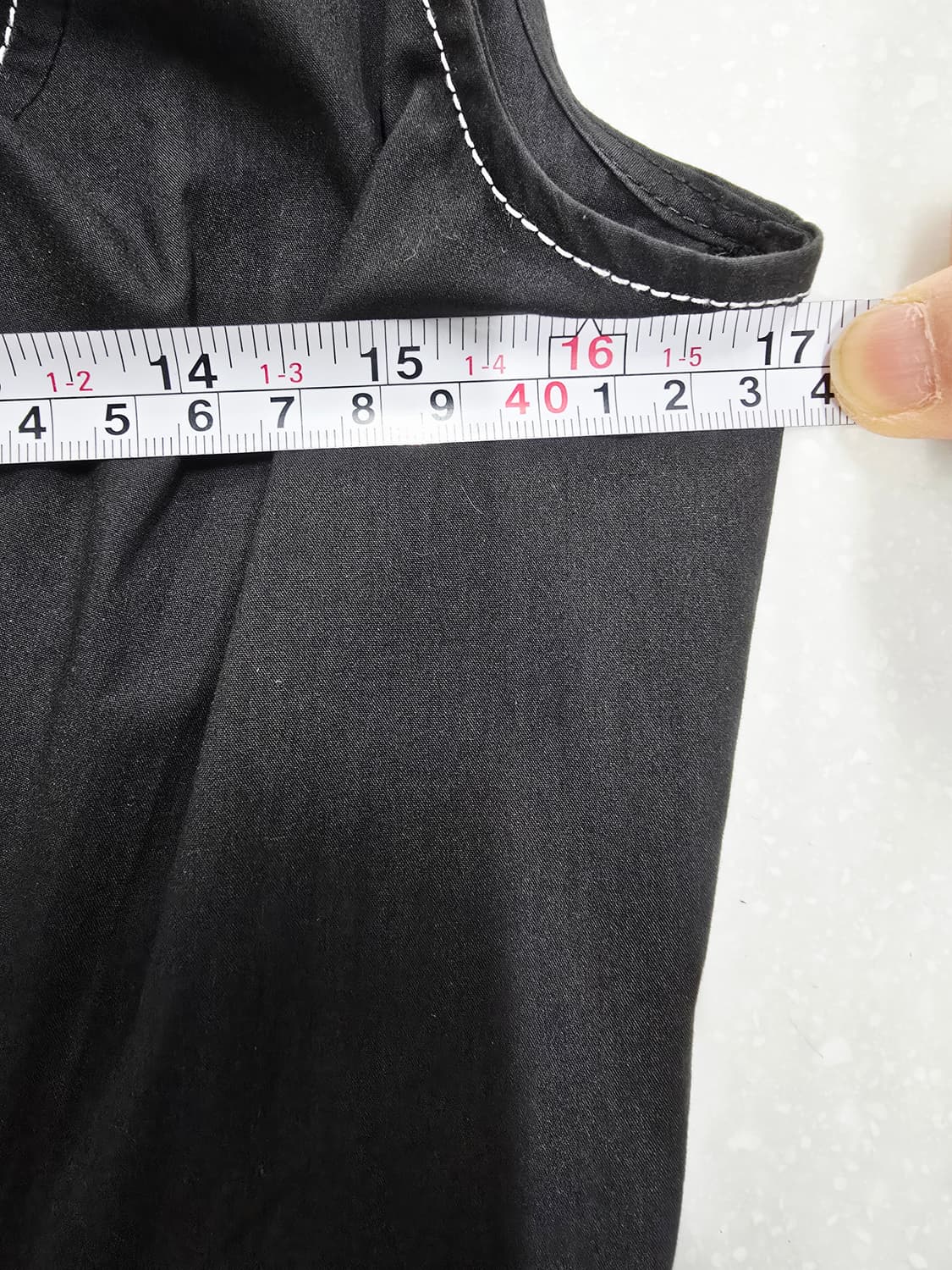 에고이스트 블랙 롱 원피스 스티치 포인트55 상품이미지8