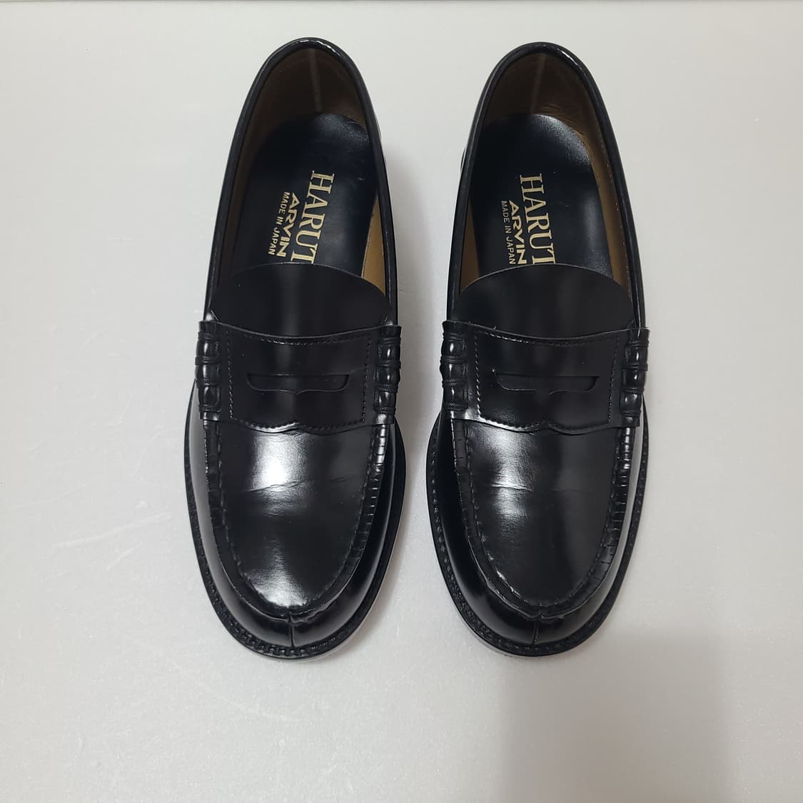 (250~255) 하루타 페니 로퍼 남성 블랙 구두 상품이미지2