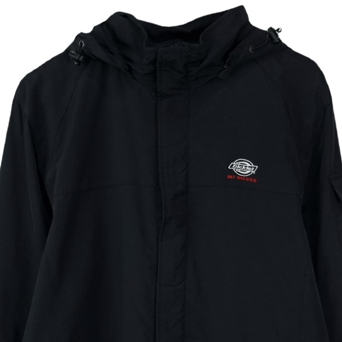 [디키즈] 로고 자수 후드 바람막이 자켓 블랙 M19420 상품이미지4