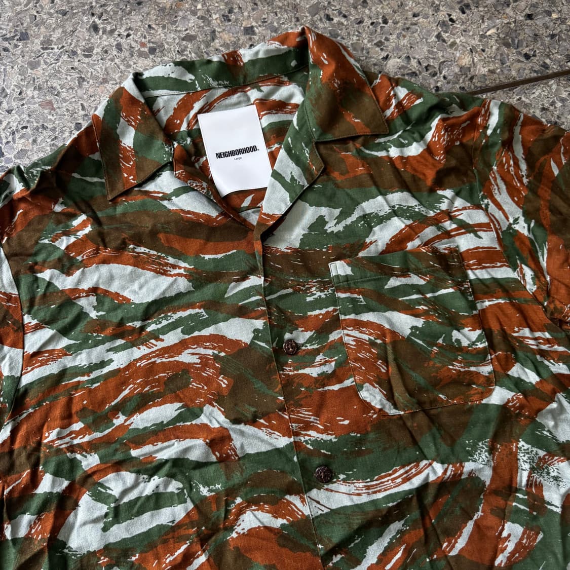 [L] 20SS Neighborhood 네이버후드 리자드 하와이안셔츠 상품이미지5