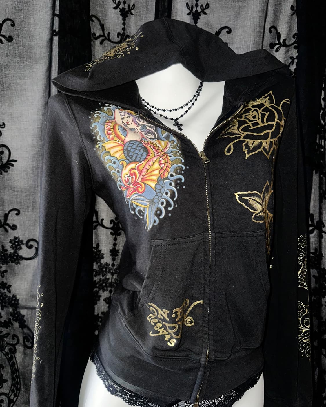 Black Cubic Hooded Zip-Up 상품이미지2