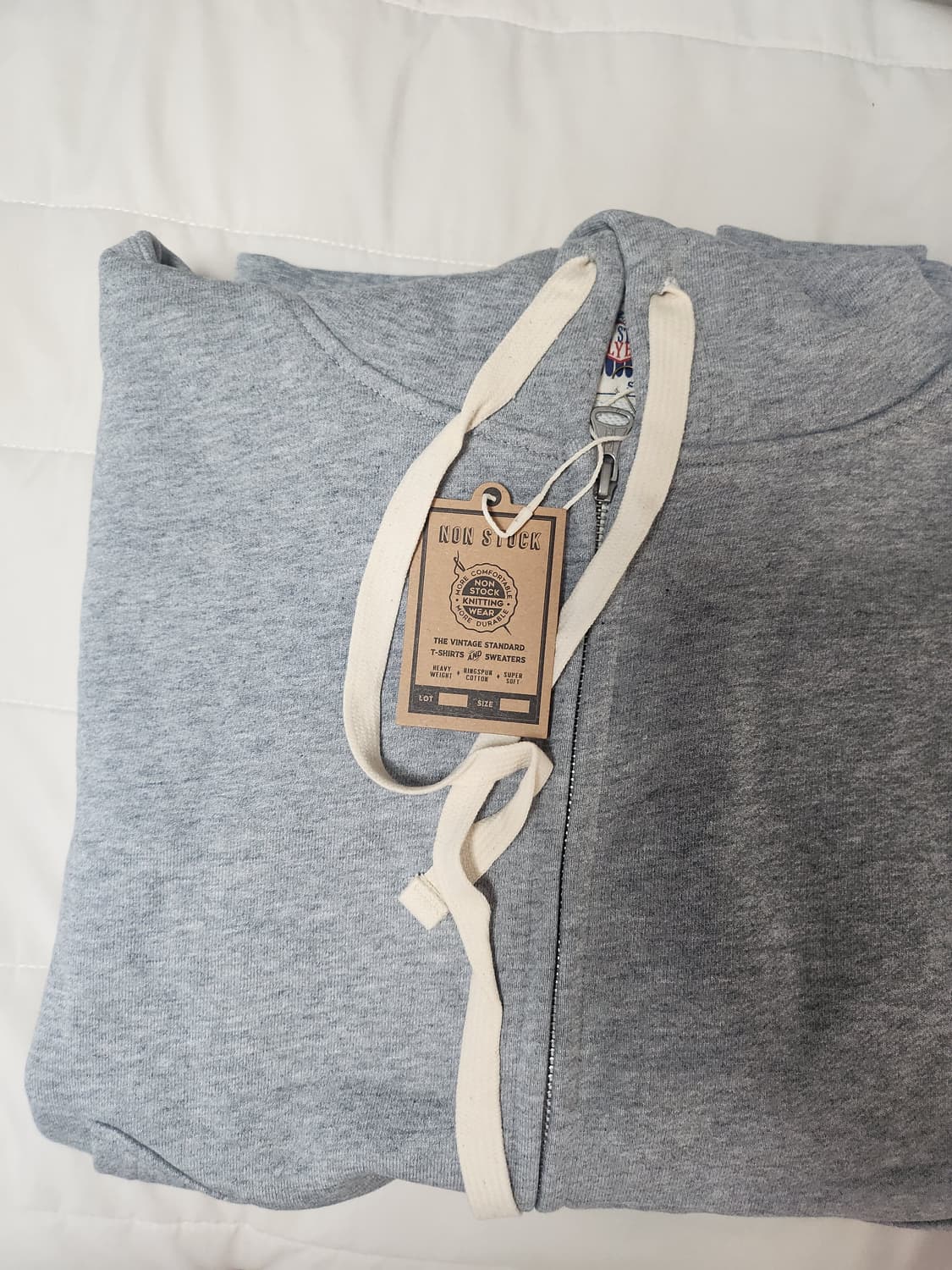 브론슨 (논스탁) 후드집업 그레이 새상품 상품이미지2