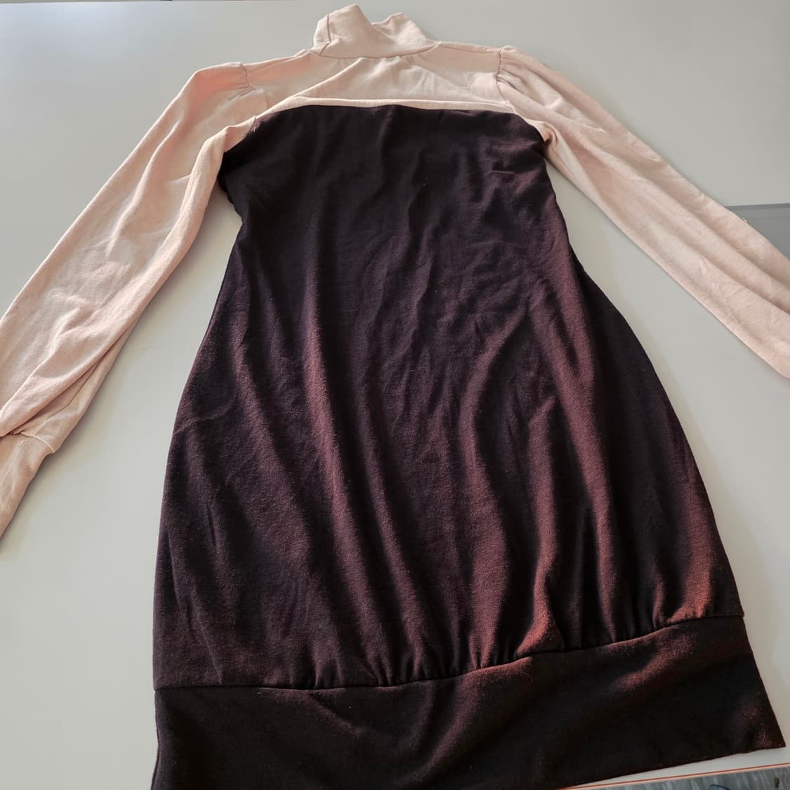 빈티지) 로맨틱 라떼히메갸루 리즈st 리본 모리걸 목폴라 니트 원피스 상품이미지6