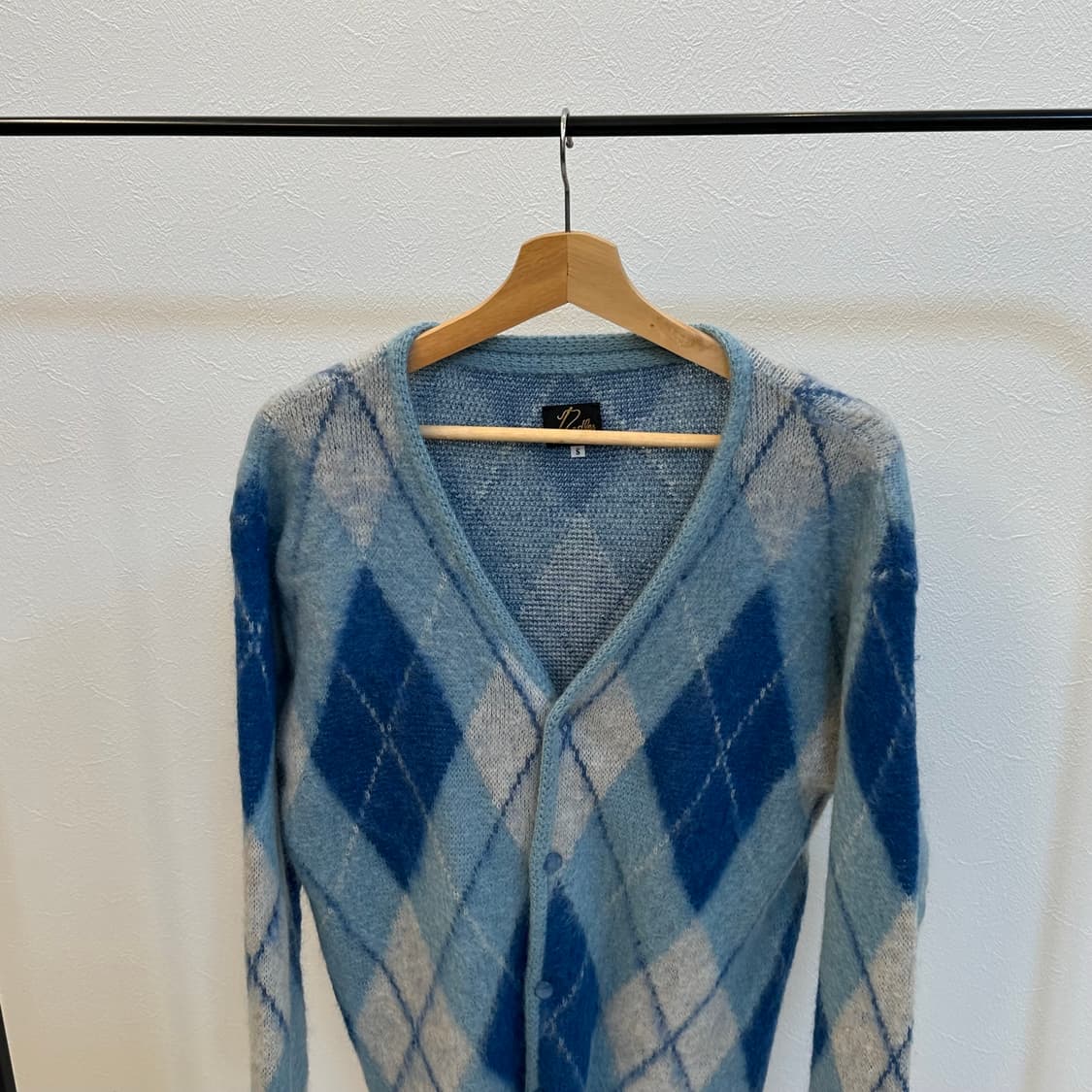 니들스 아가일 모헤어 가디건  상품이미지2