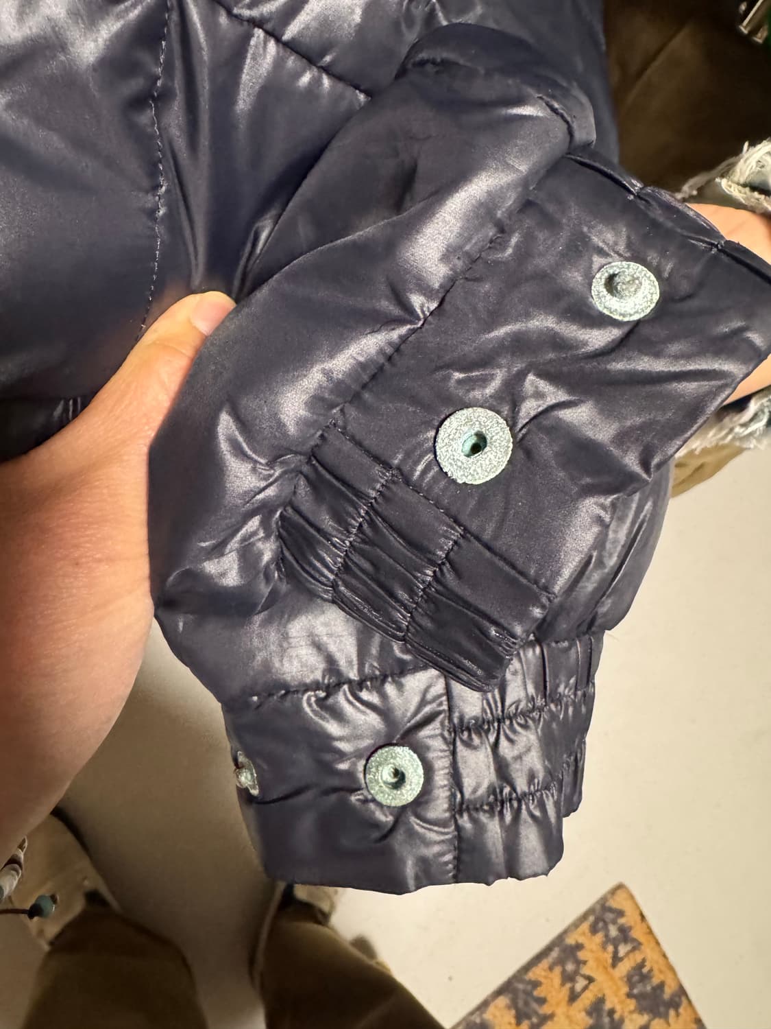 Schott 나일론 빈티지 다운 레더 패딩 자켓 상품이미지7