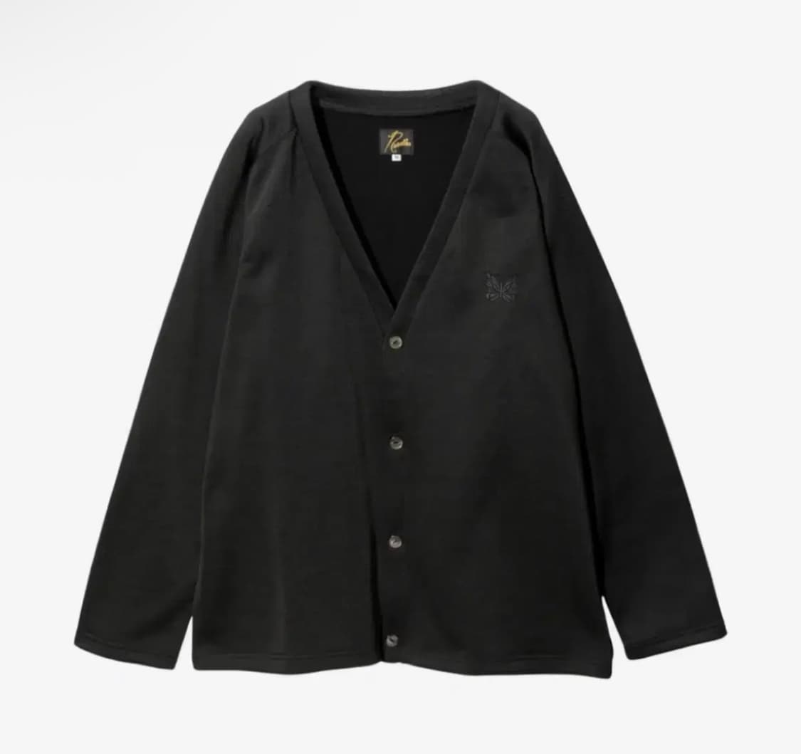 M) 니들스 브이넥 가디건 C/PE 브라이트 저지 블랙 상품이미지1