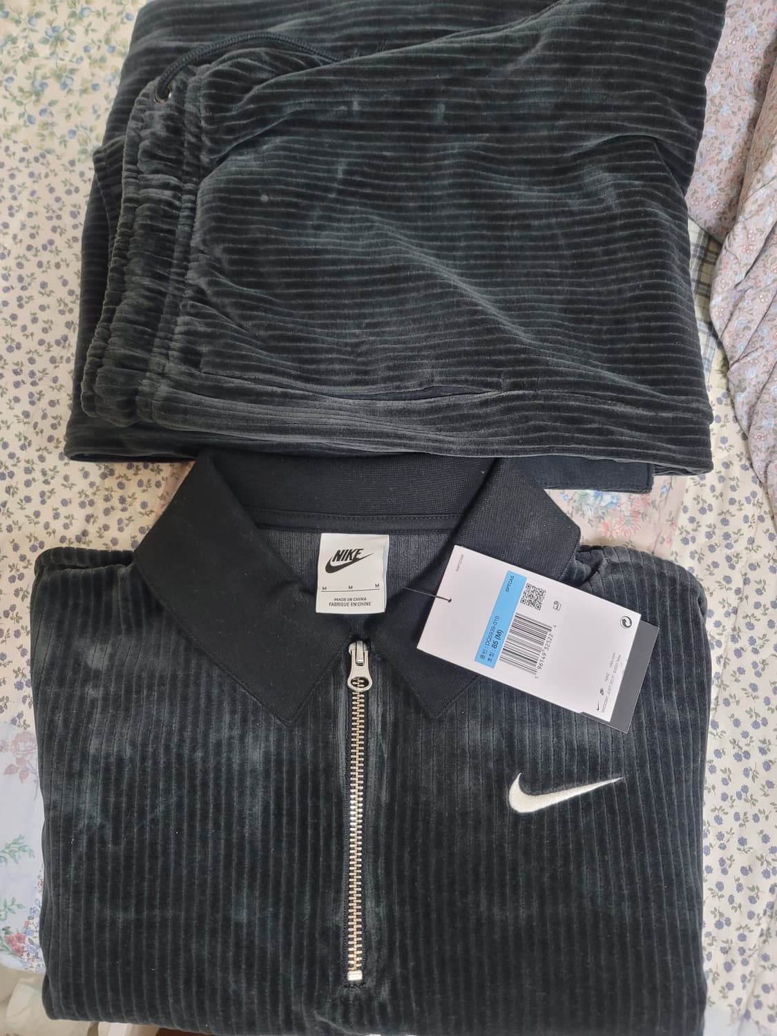 나이키 벨루어 쿼터집 트랙팬츠 세트 상품이미지5