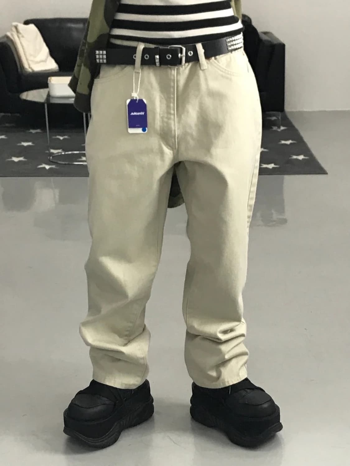 리 베이지 팬츠 상품이미지2