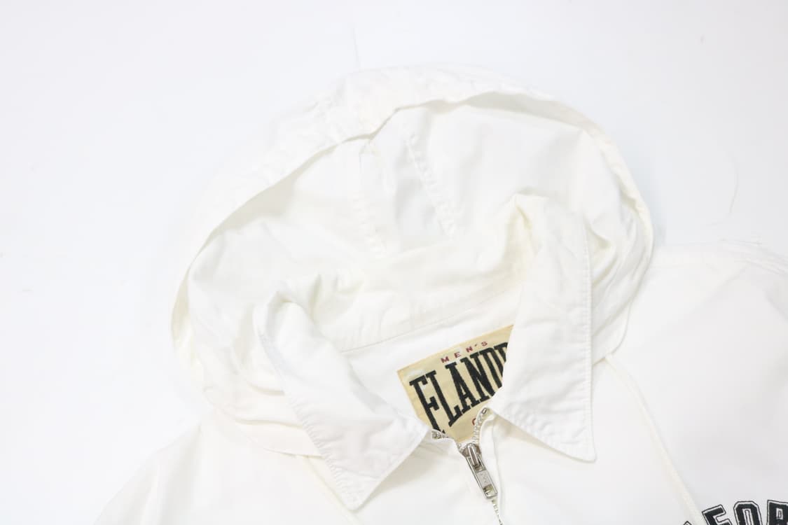MEN'S FLANDRE 맨즈 플랑드르 빈티지 화이트 후드 집업 자켓 상품이미지6