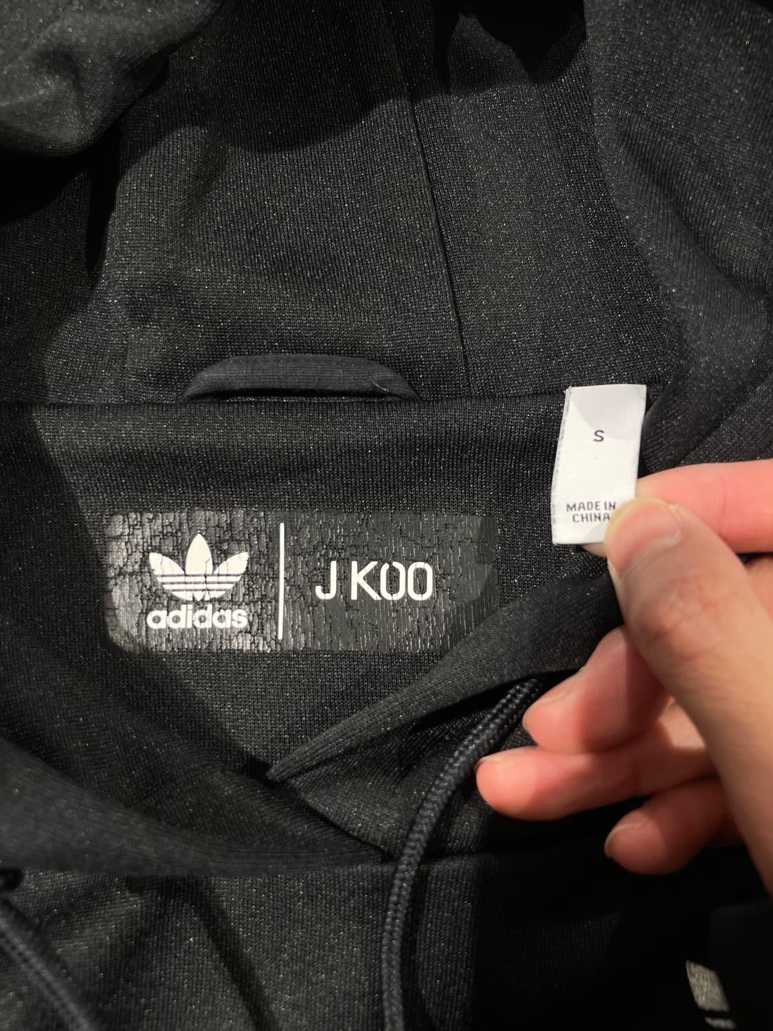 아디다스 x j koo 블랙 파이어버드 인시전 스트링 후디 상품이미지7