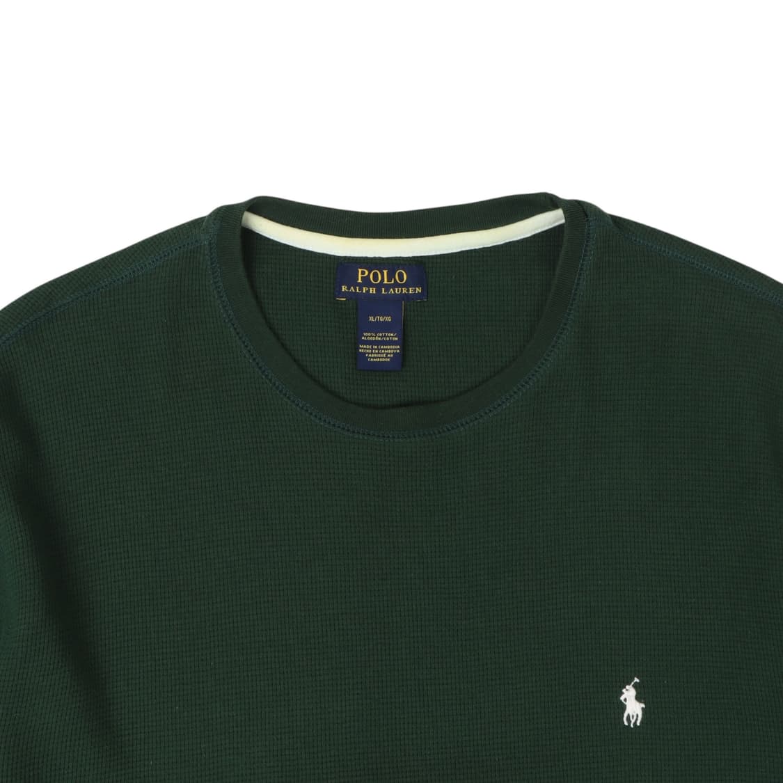 폴로 랄프로렌 그린 와플 하프 티셔츠 상품이미지2