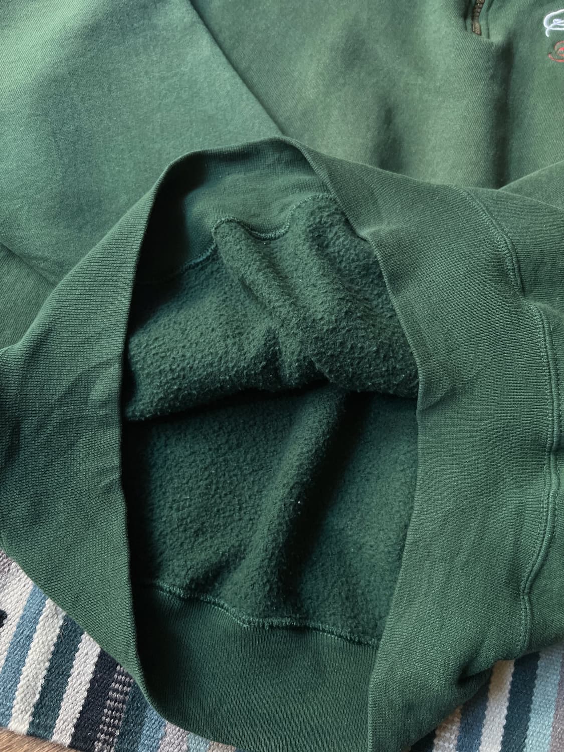 [L]JERZEES USA 빈티지그린 하프집업 스웻셔츠 상품이미지6