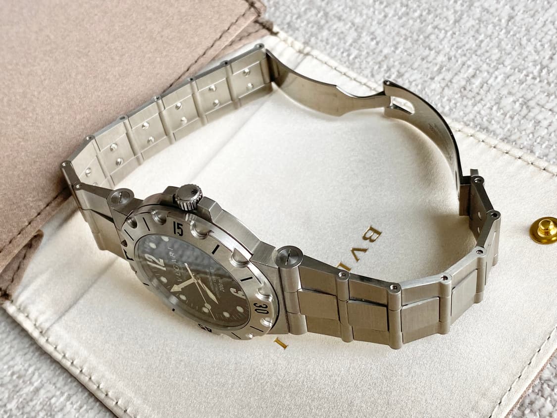 불가리 디아고노 스쿠버 SD38S 오토메틱 38mm 스틸 상품이미지8