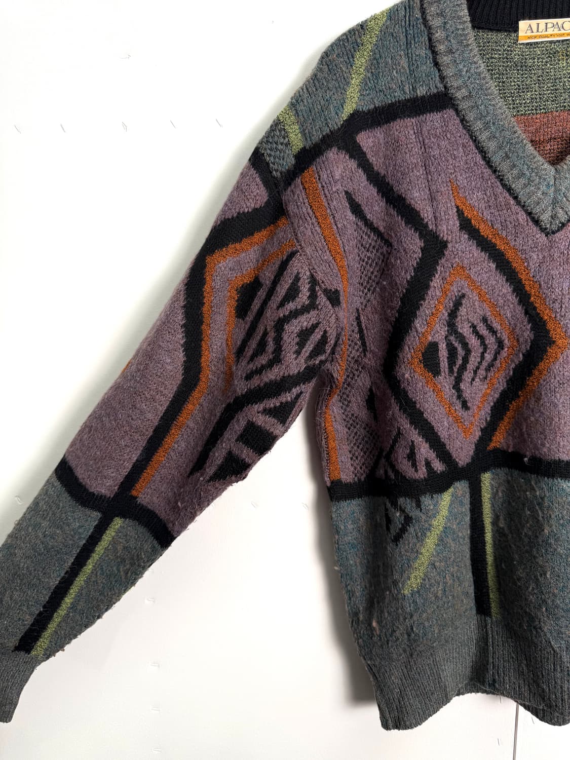90s 빈티지 지오메트릭 아즈텍 니트 상품이미지2