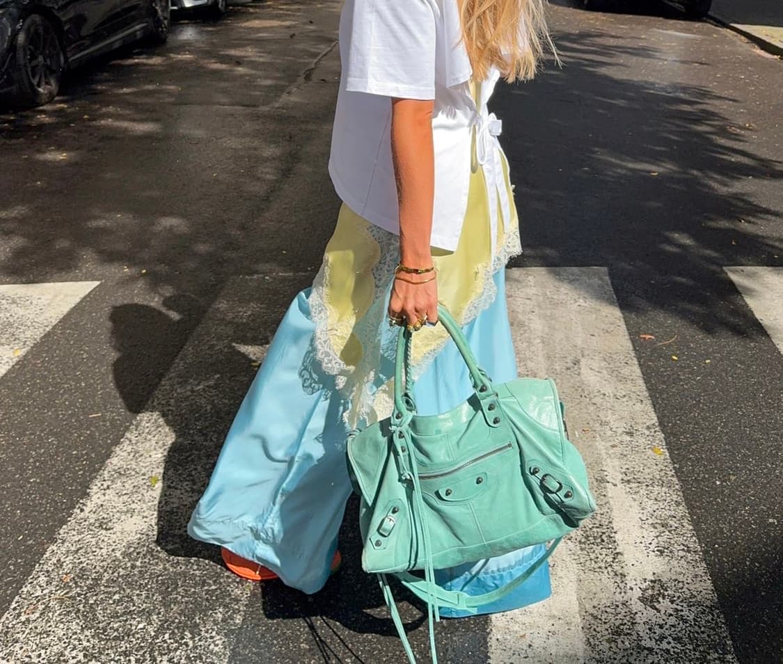 발렌시아가 클래식 모터백 네오민트 상품이미지7