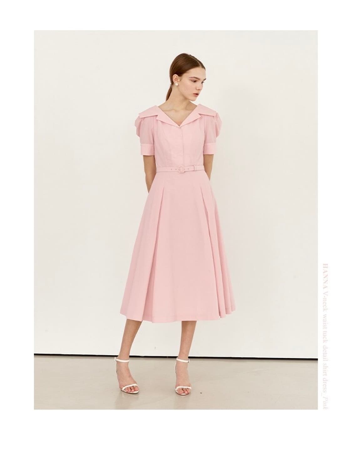 브라이드앤유(BAU)  HANNA V-neck shirt dress 상품이미지1