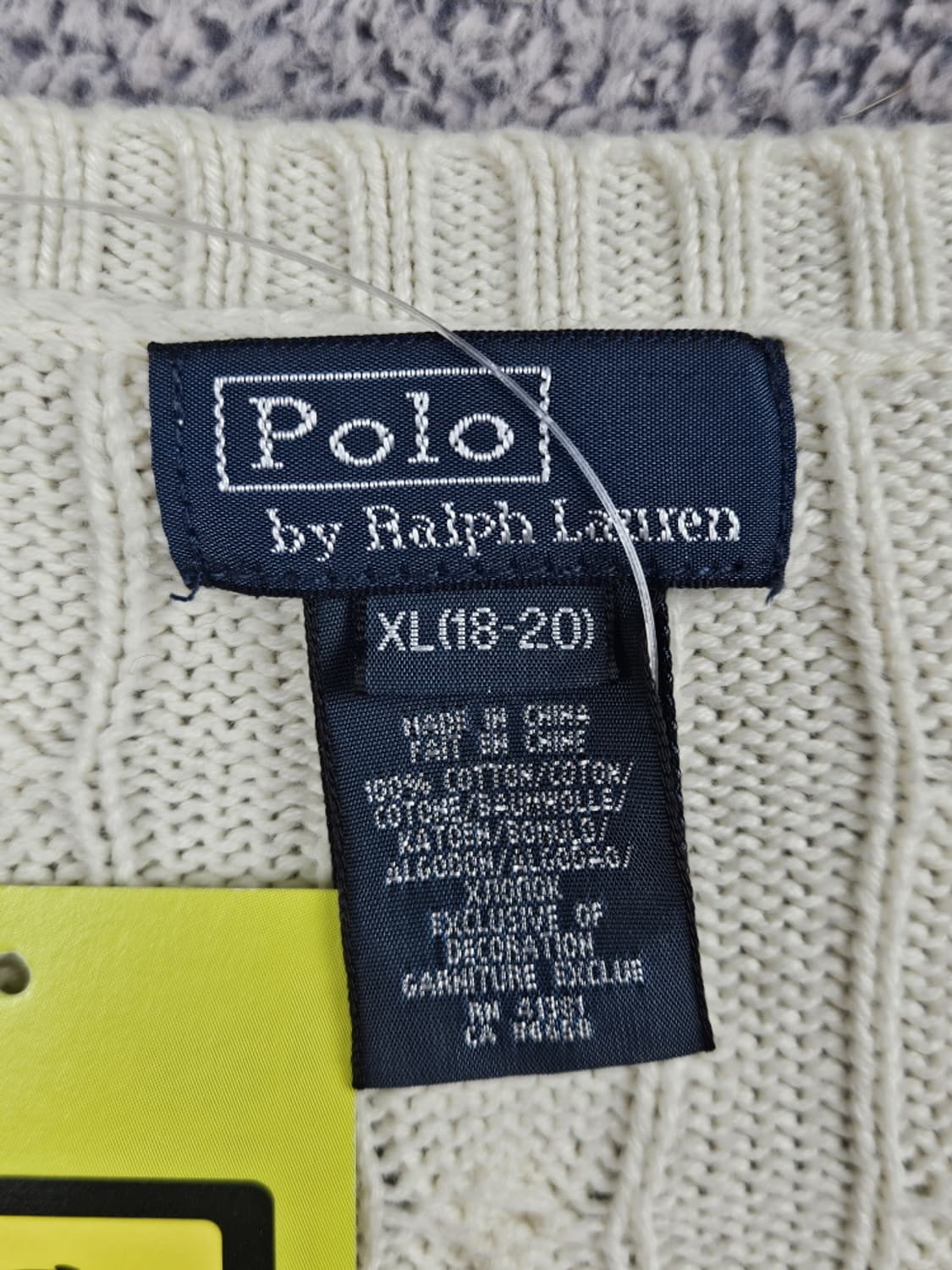 폴로랄프로렌 트위스티드 케이블 니트 ( XL ) / 10503 상품이미지9