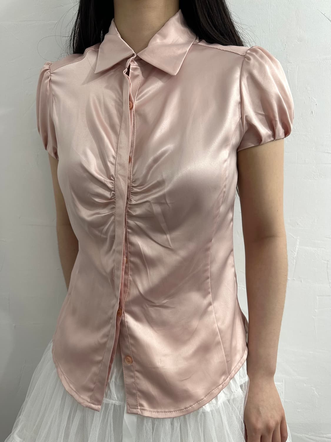 mng glossy glossy puff shirt 상품이미지3