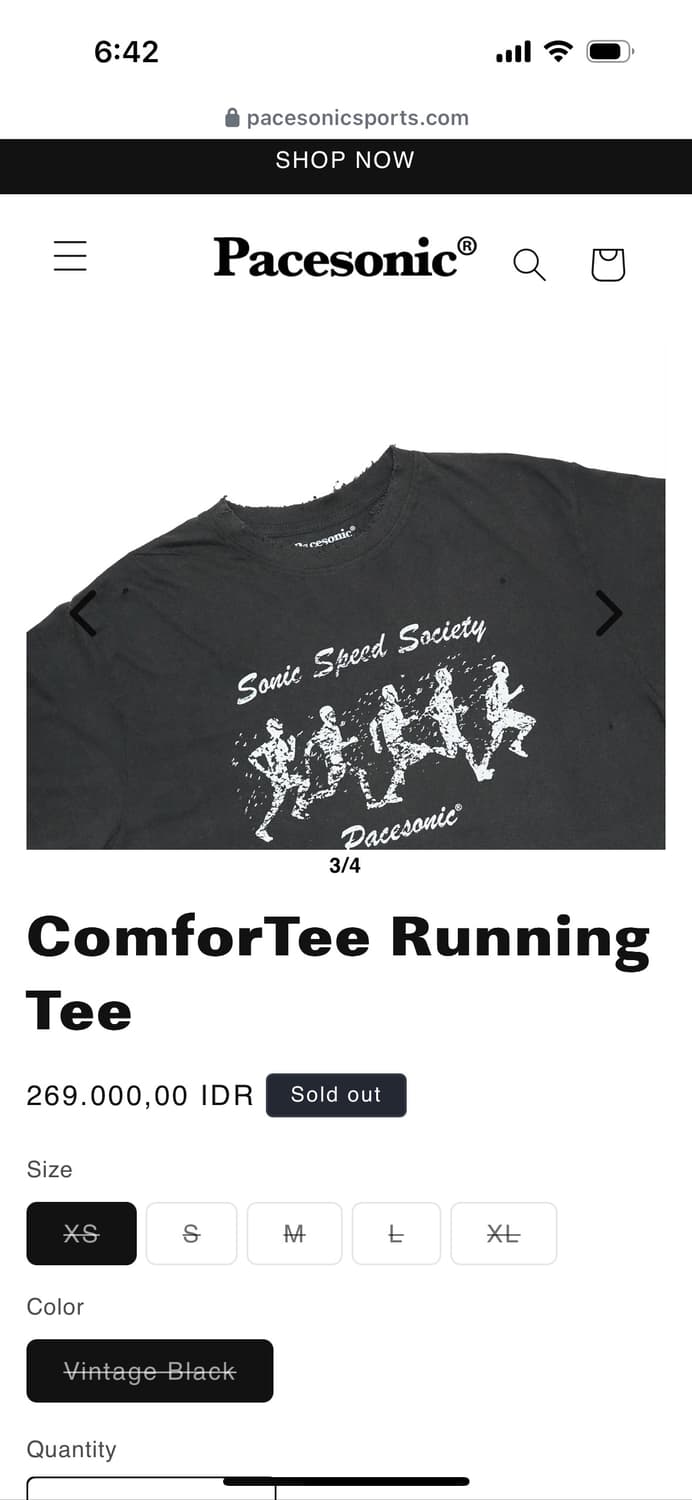 Pacesonic ComforTee Running Tee 상품이미지2