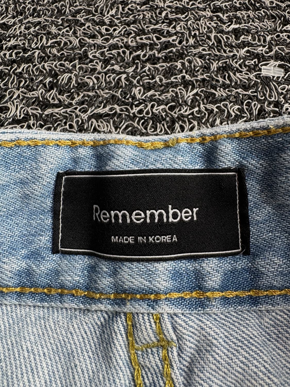 빈티지 데님 스웻 믹스업 와이드 팬츠 4048 상품이미지4