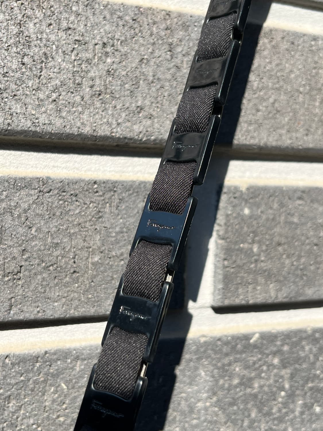 90s Ferragamo 페라가모 아크릴 피스 핸들 백 상품이미지5