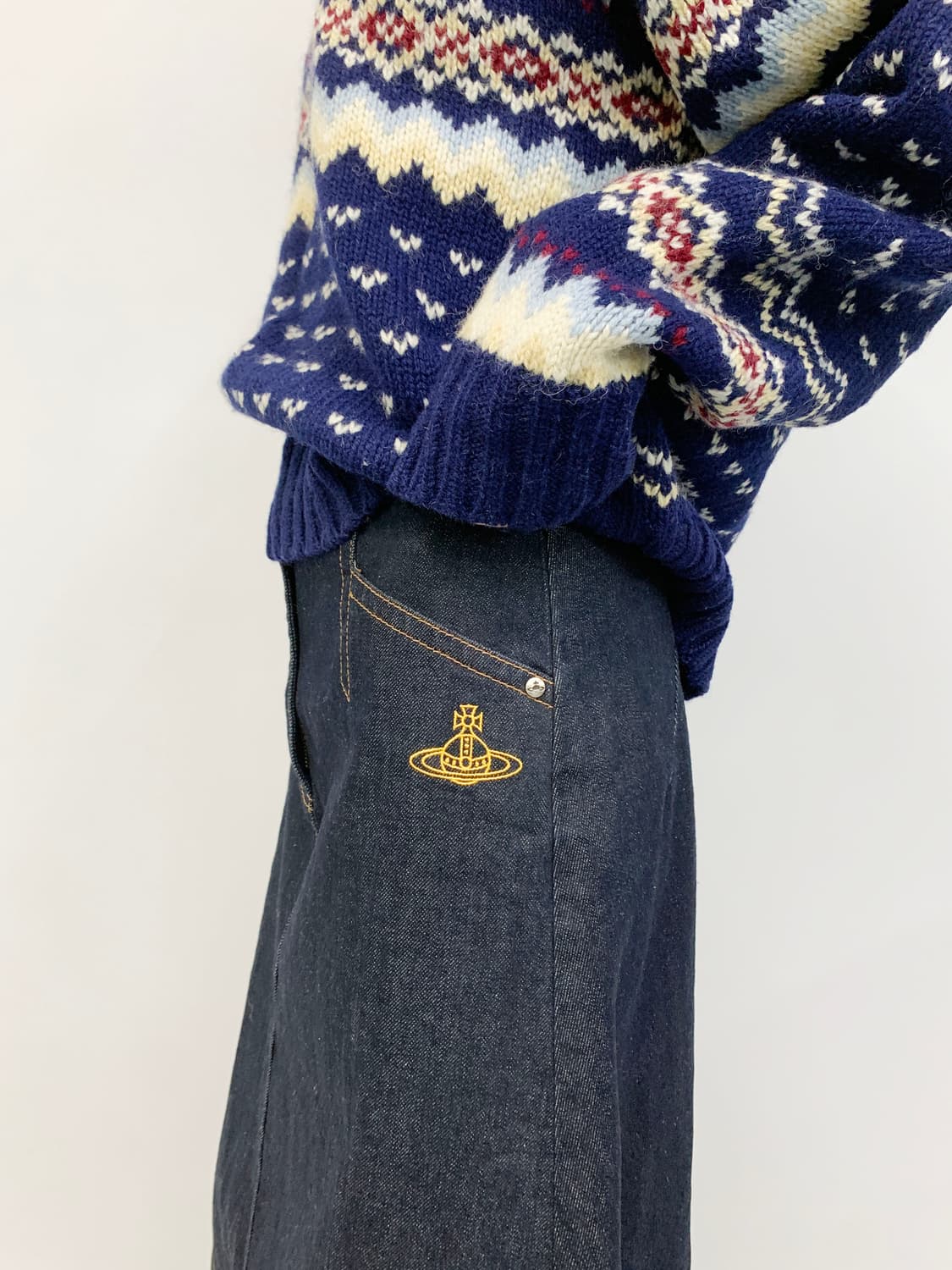 비비안 웨스트우드 데님 스커트 상품이미지1