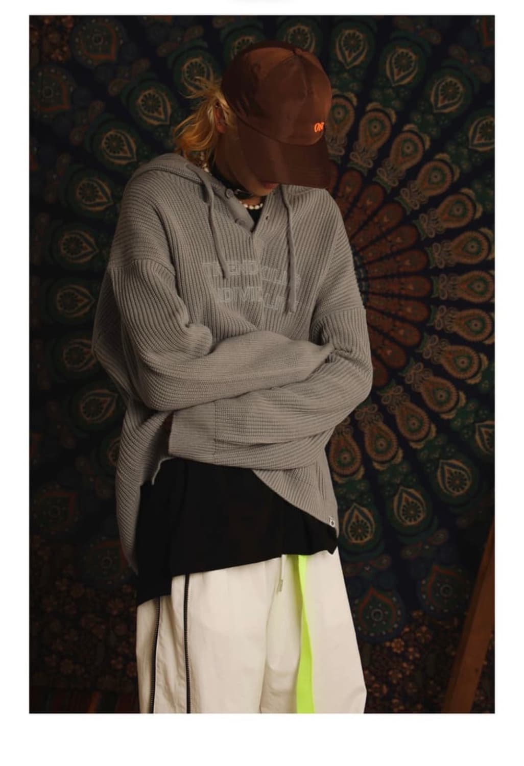 에씰미 니트 후드 상품이미지2