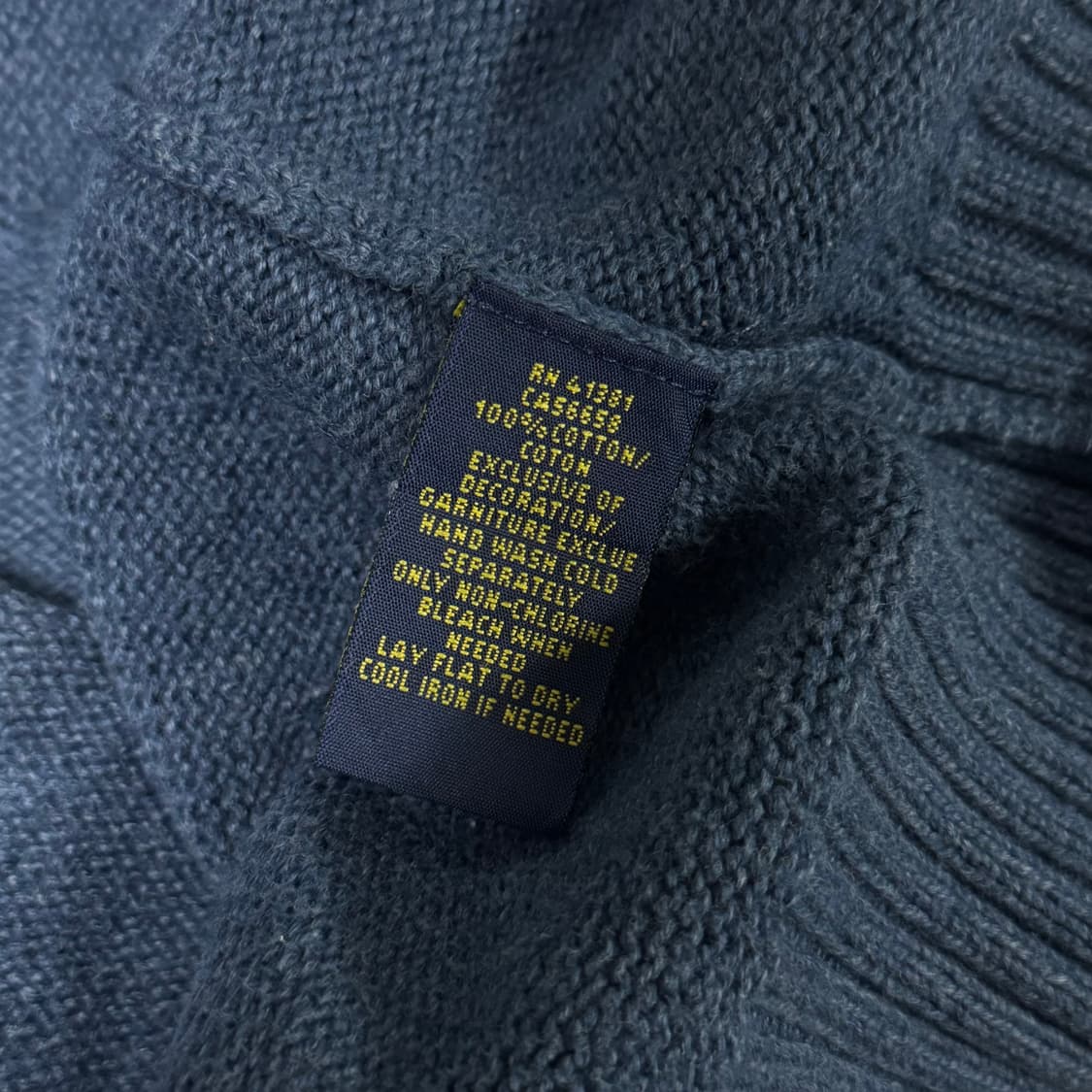 폴로랄프로렌 하프넥 쿼터 니트 XL 상품이미지4