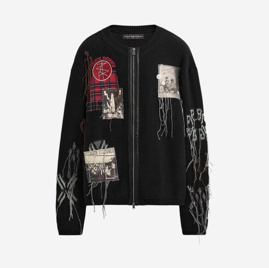 앤더슨벨 자라 자카드 패치 가디건 상품이미지1