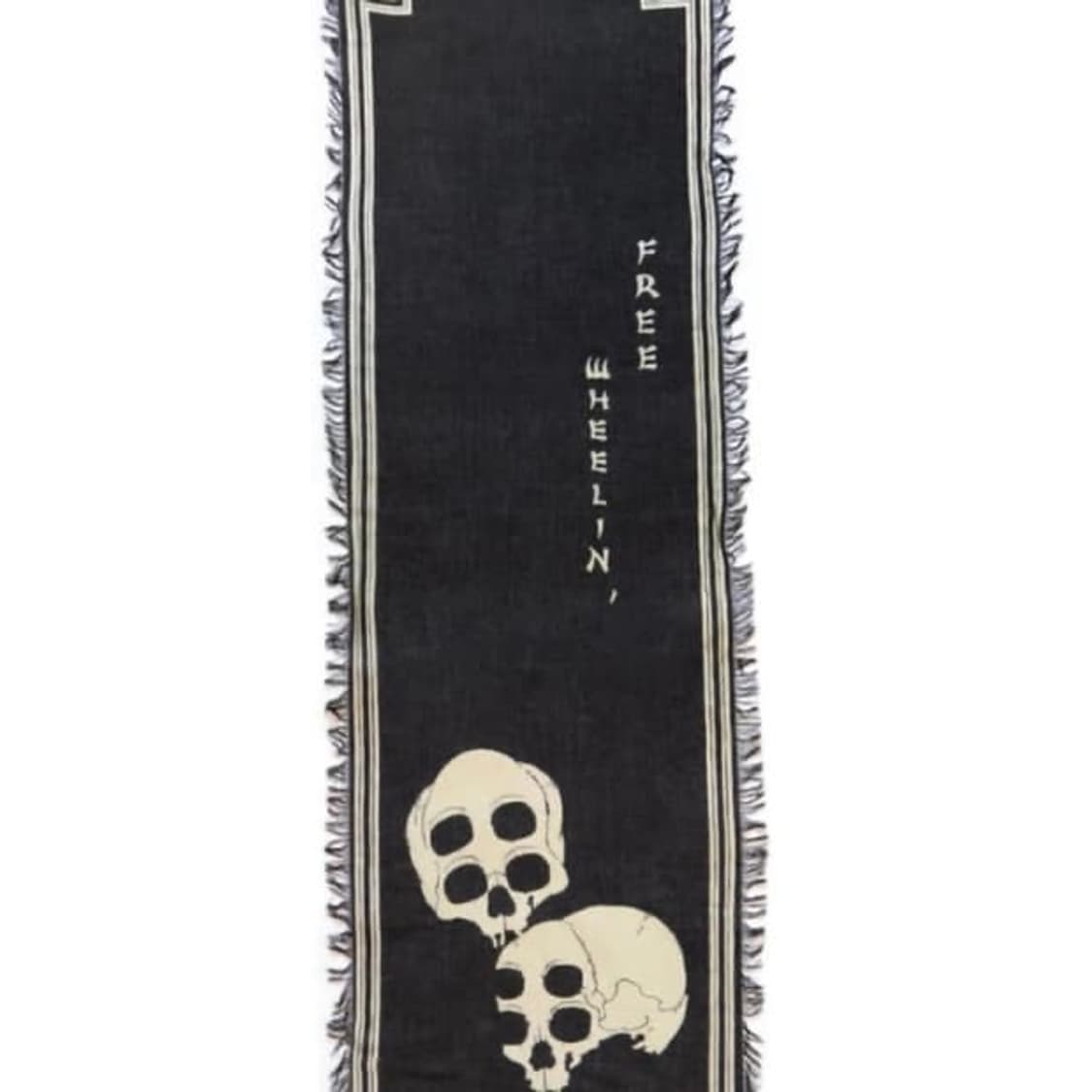 [OS] 캐피탈 와비 사비 레인 스컬 스카프 블랙 상품이미지2