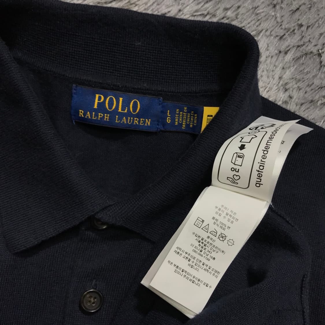 [[L/G,A급] 폴로(POLO)랄프로렌 화이트로고 카라반팔 니트@791 상품이미지6