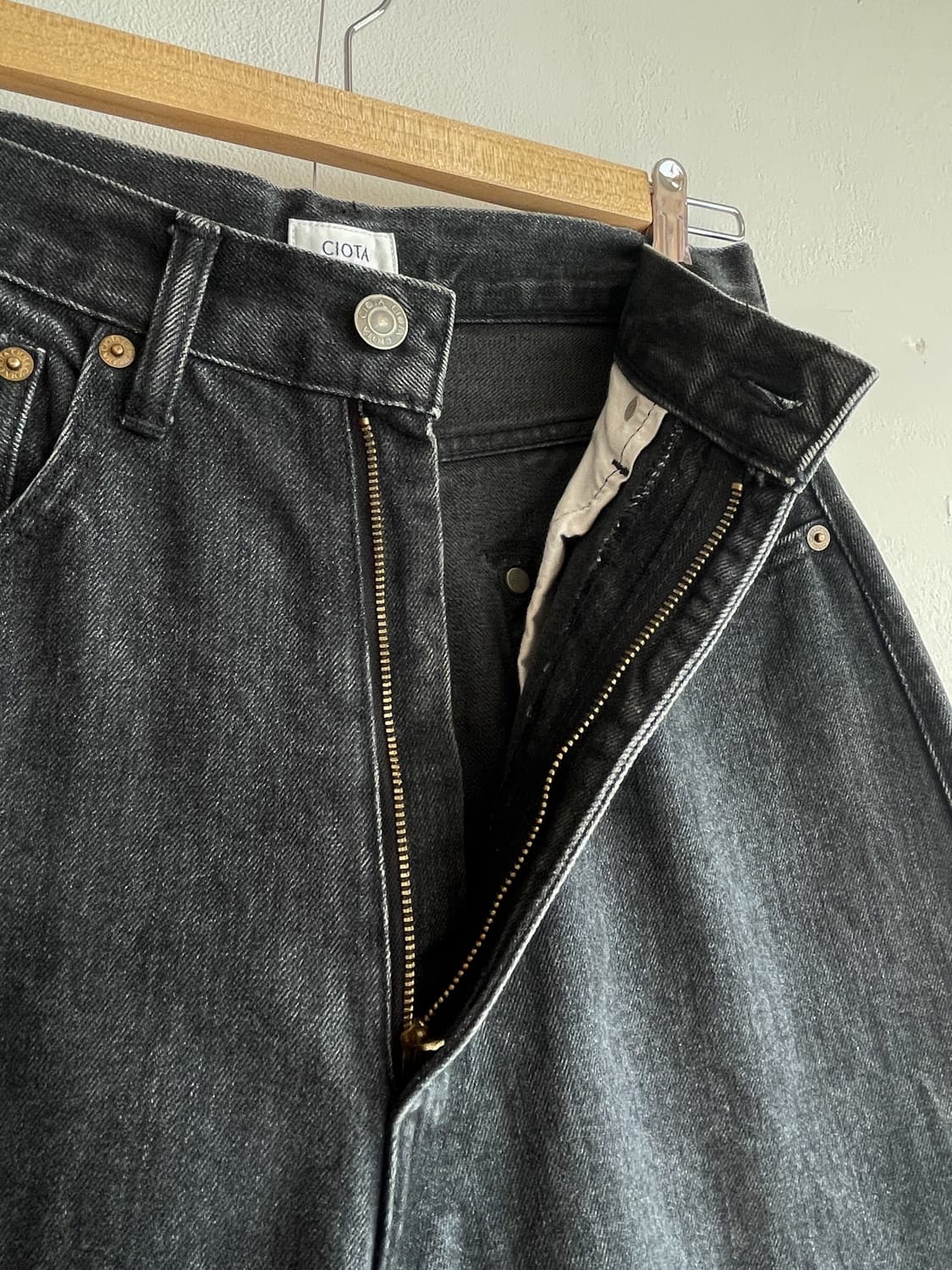 시오타 13.5oz 하이웨스트 데님 팬츠 (women) 상품이미지7