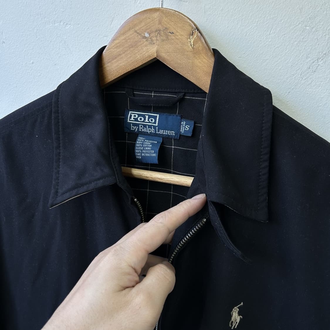 15581 - 폴로 랄프로렌 블랙 폴리 블루종 자켓 상품이미지3