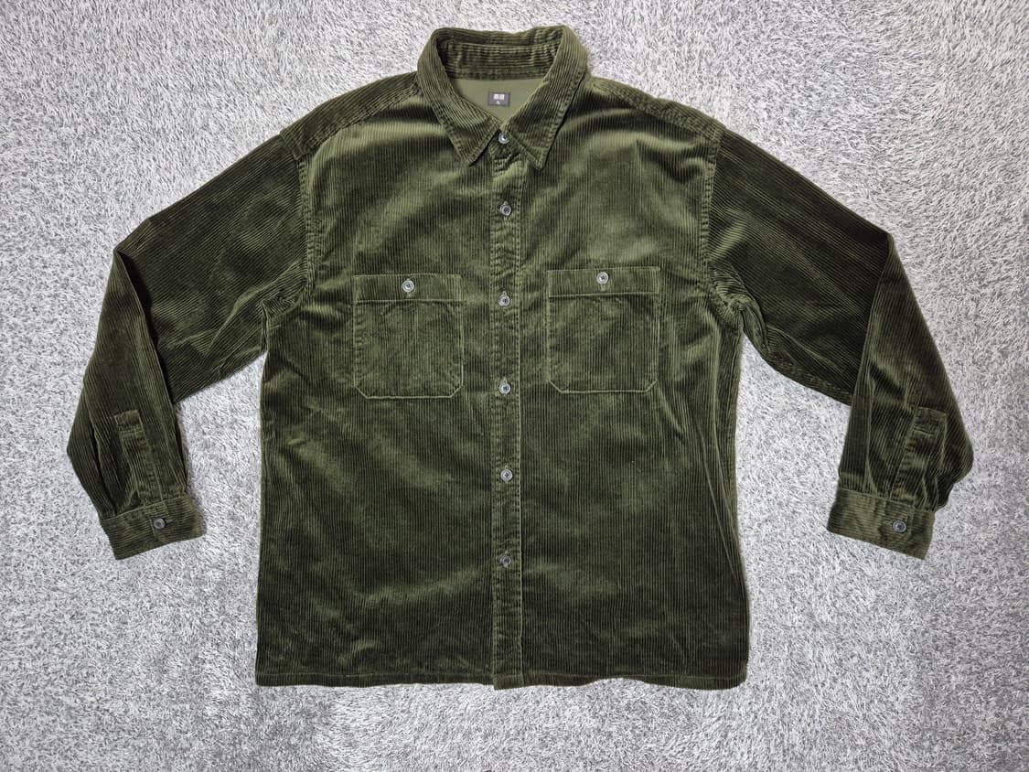 유니클로 남성 코듀로이 워크셔츠 XL 상품이미지1