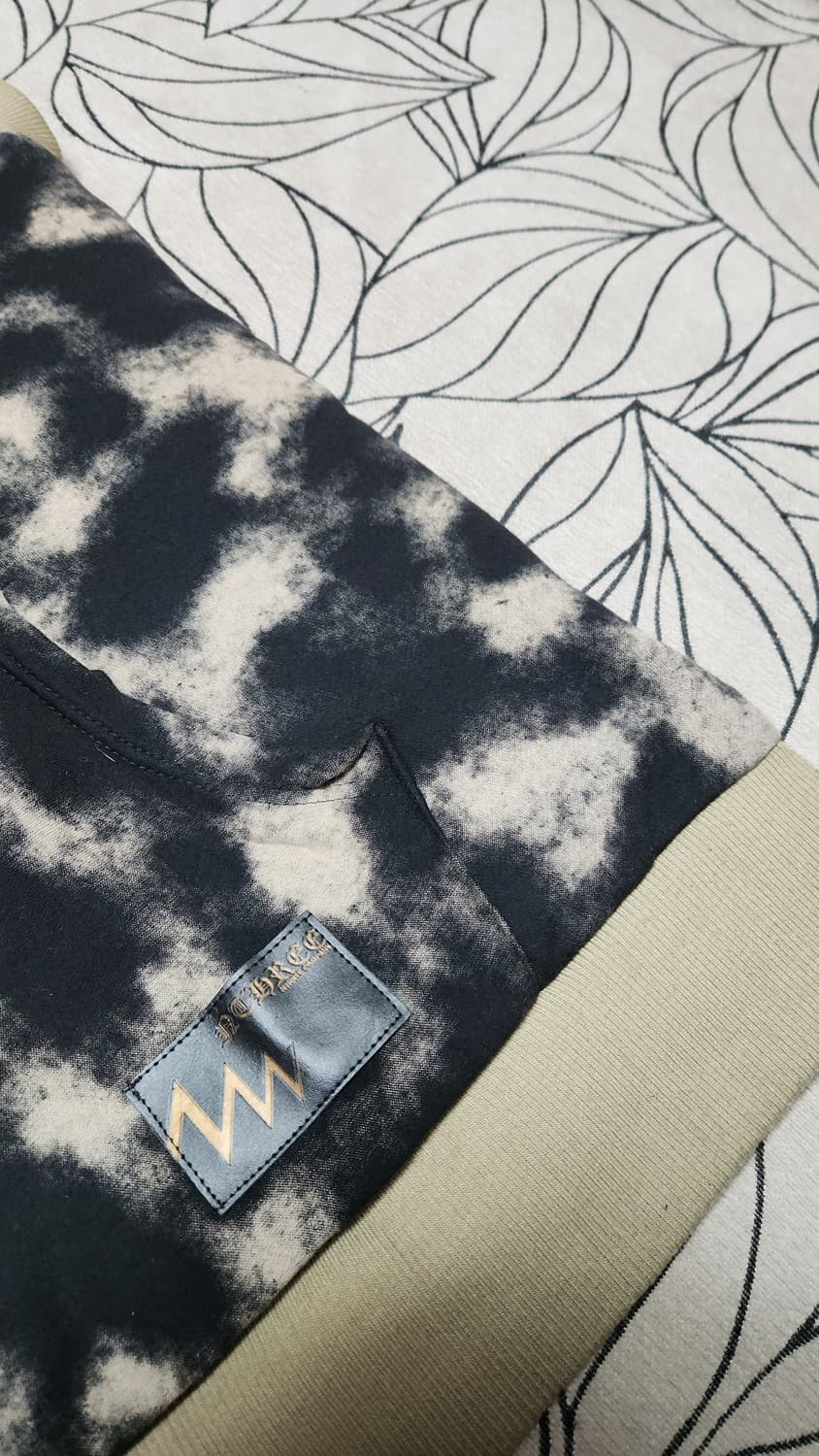 NTHREE 스노우보드 민소매 후드티 블랙/베이지 상품이미지5