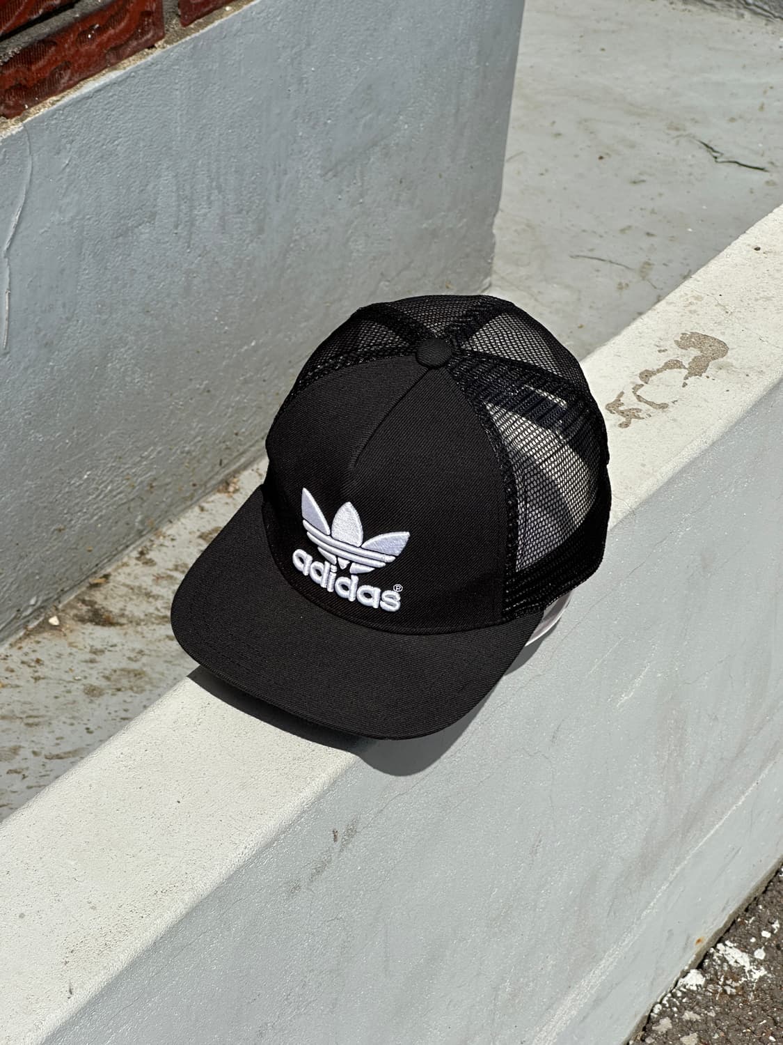 [F] 아디다스 로고 블랙 메쉬 스냅백 모자 상품이미지2