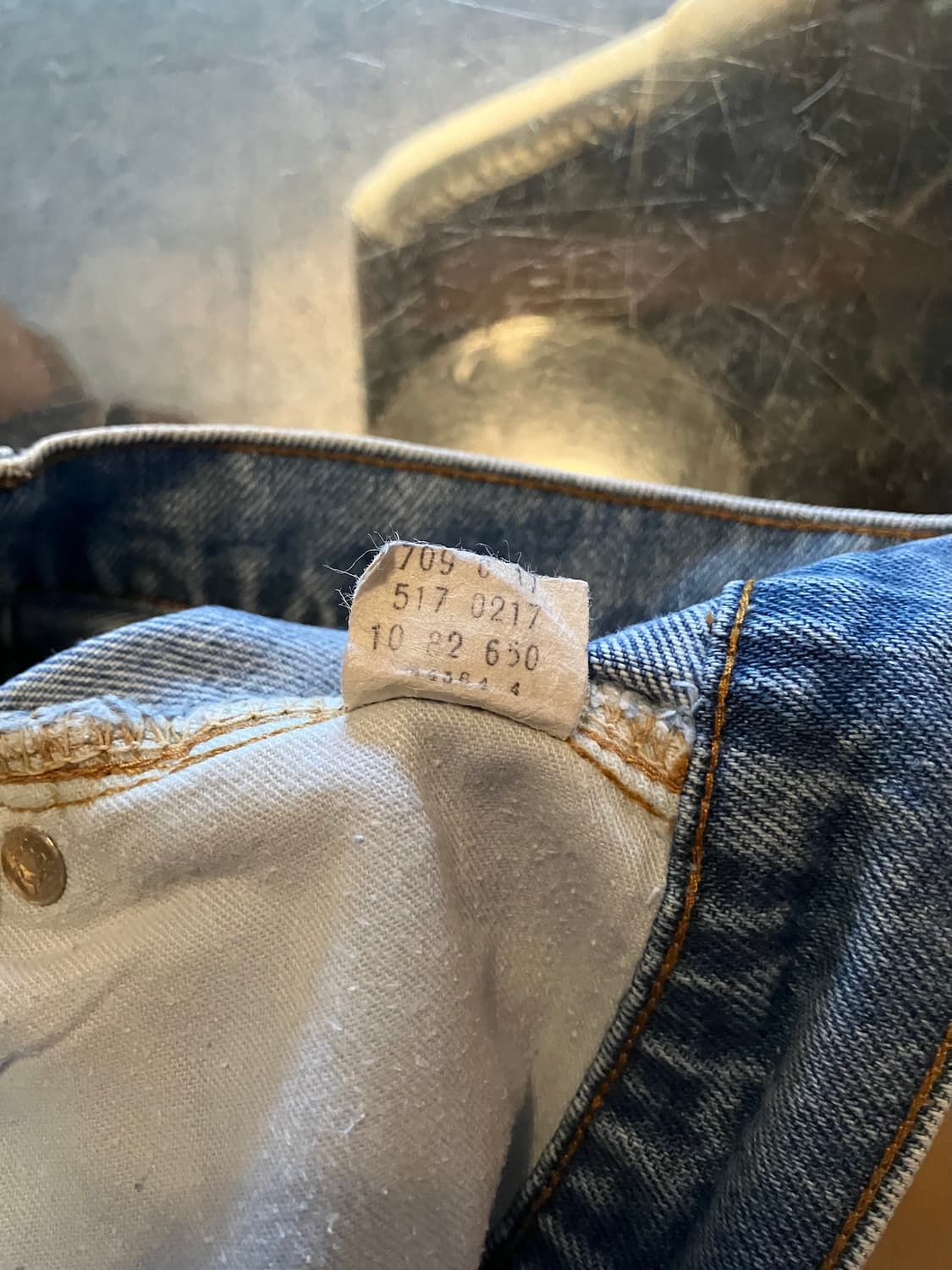 80s USA 빈티지 리바이스 517 부츠컷 데님 팬츠 상품이미지10