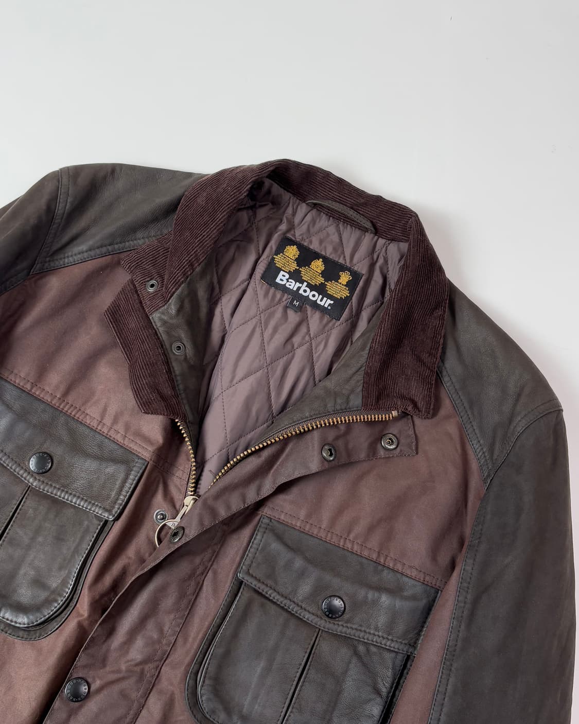 Barbour 바버 투포켓 브라운컬러 왁스 자켓 상품이미지2