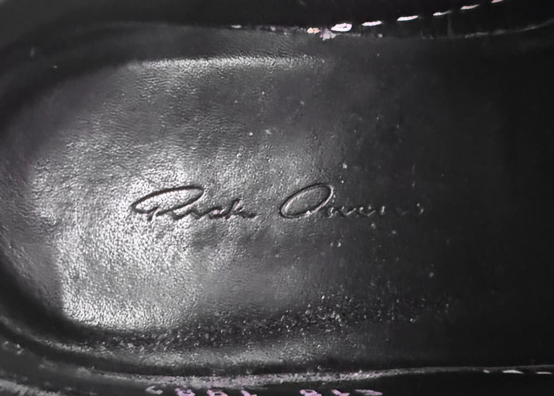 릭오웬스 레더 라몬즈 로우 36사이즈 상품이미지6