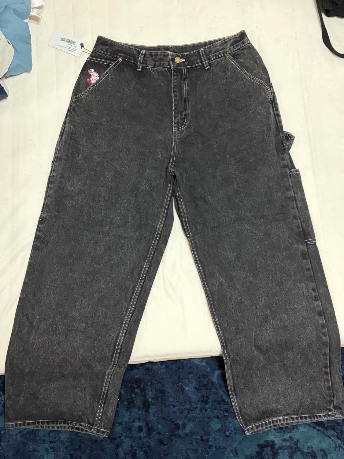 워캔더스 DRAGGY WORK PANTS (D.BLACK, L size) 상품이미지2