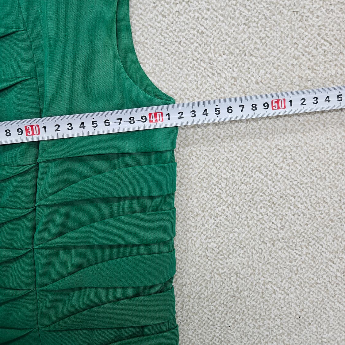 [91] 미샤 그린 민소매 셔링 원피스 1209J1 상품이미지5