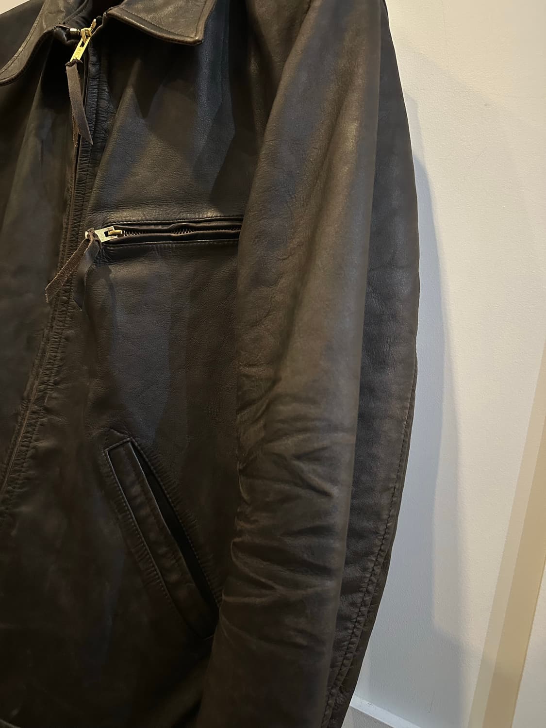 RRL(더블알엘)/뉴스보이 레더자켓/M 상품이미지3