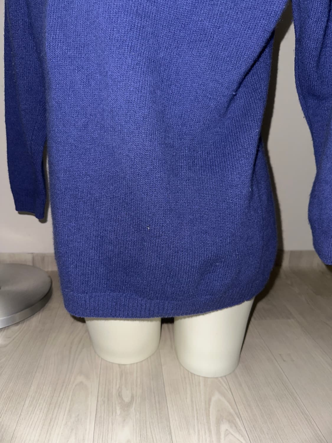 빈티지 블루 오프숄더 숄칼라 니트 상품이미지3