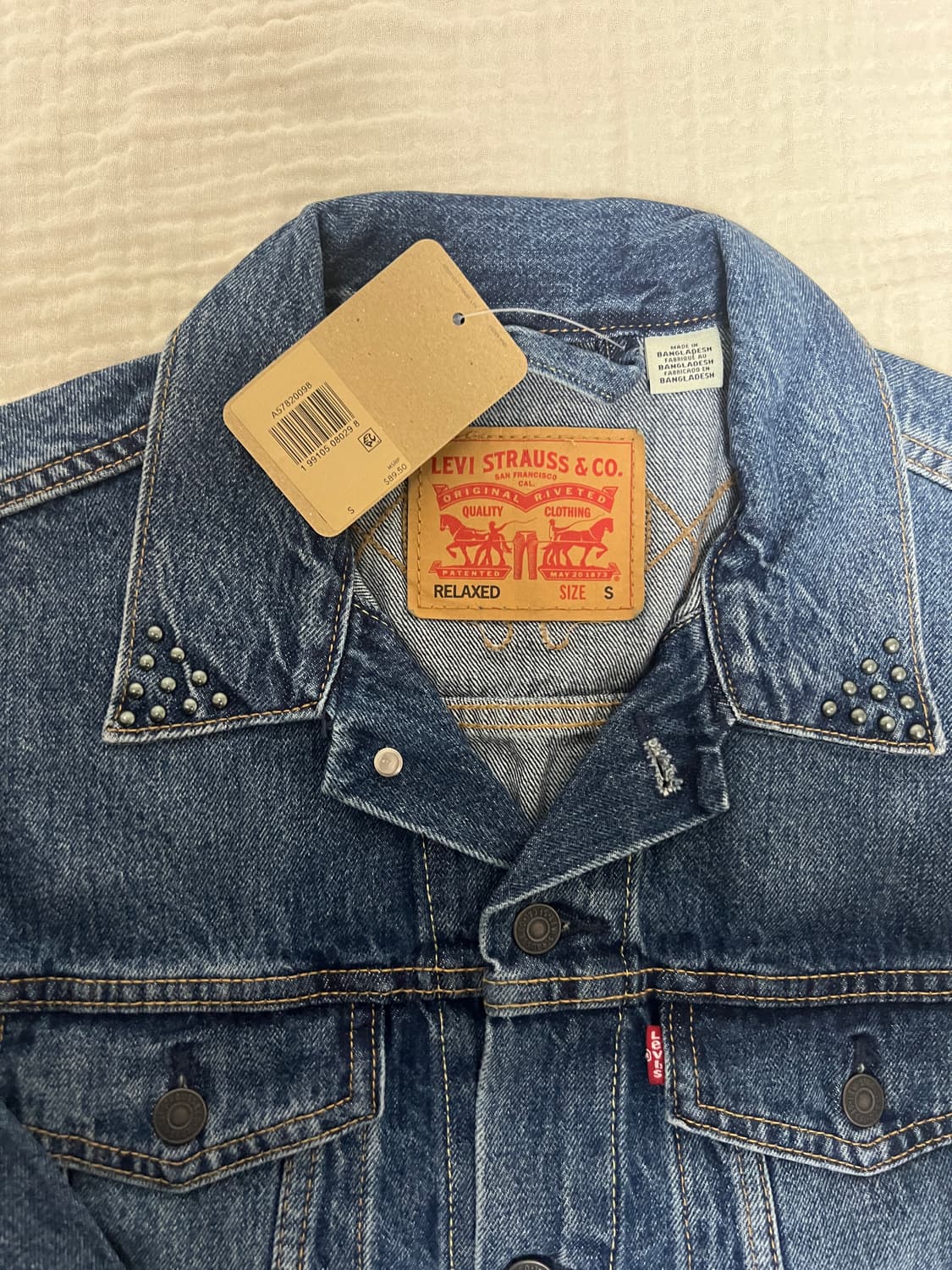 리바이스 릴렉스드 데님 트러커자켓 (청자켓)  S사이즈 새상품 상품이미지2