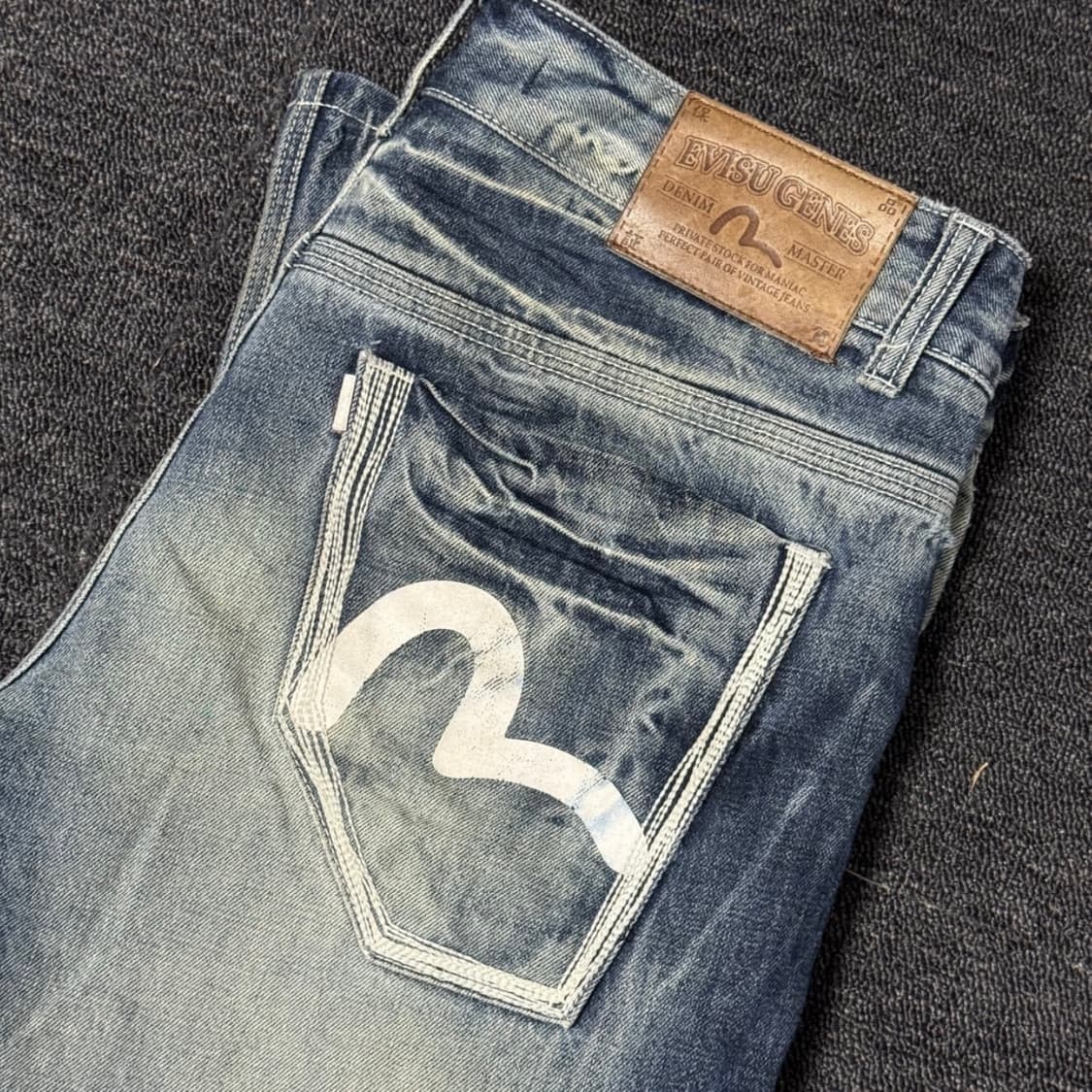 에비수 빈티지 데님 팬츠 상품이미지2